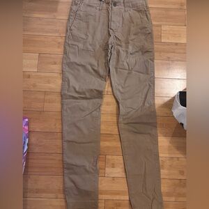 Mens American Eagle tan Chino-athletic skinny flex pants-sz. 30w/34L